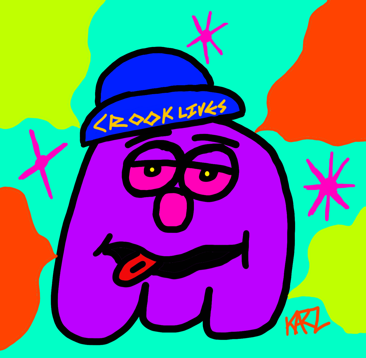 King Clyde Crook wearing a Crook Lives snapback hat